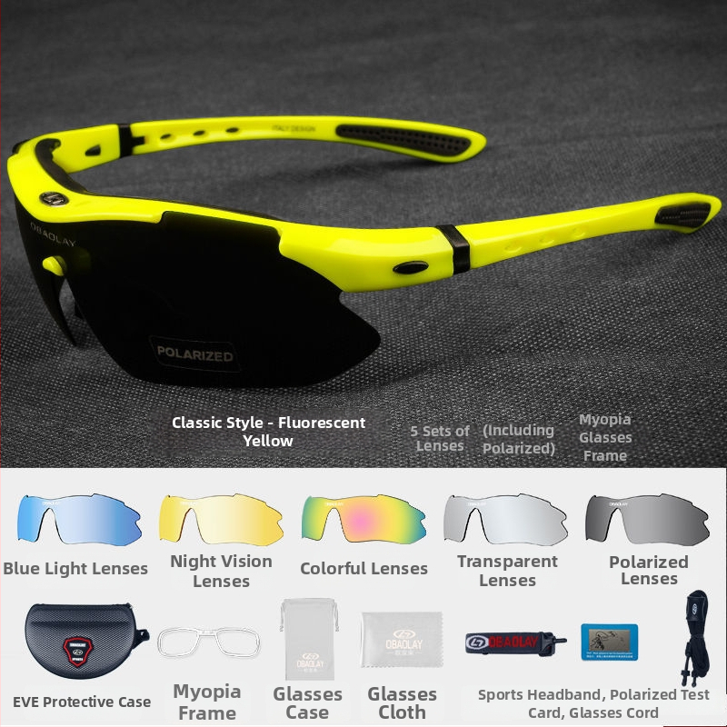 Dviračio akiniai, vėjo atsparūs, fotohrominiai, poliarizuoti, trumparegystei, universalūs