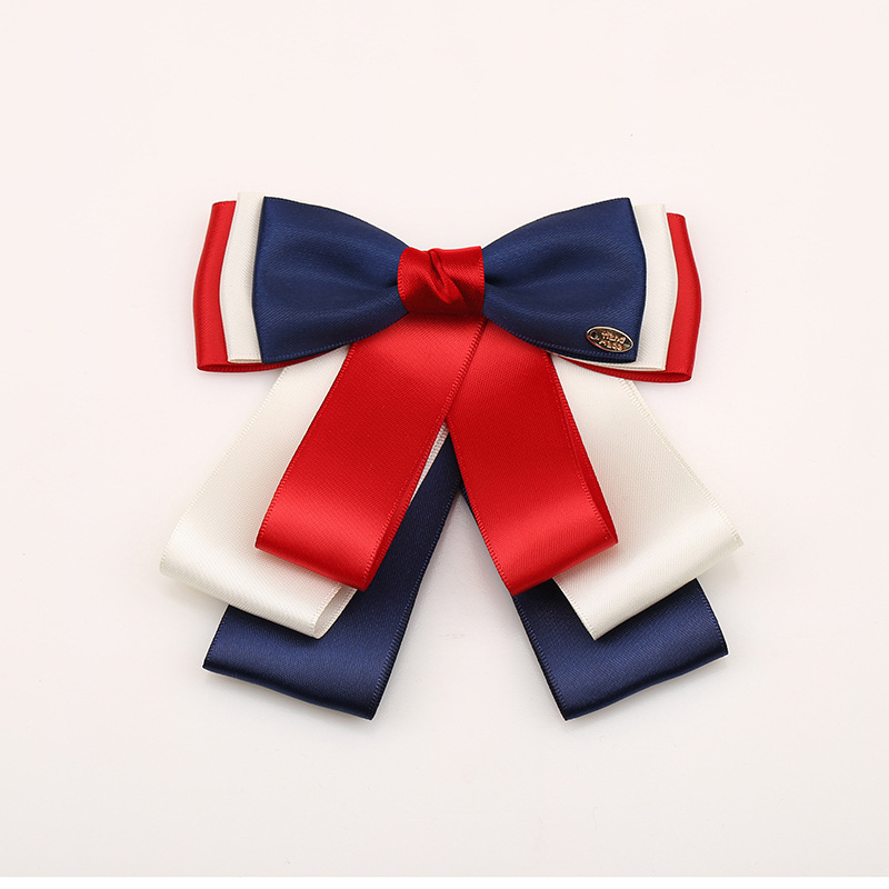 Moteriška kaklo gėlės kaklaraištis, poliesterio pamušalas, yarn-dyed vienos spalvos, plokščias galvutės stilius