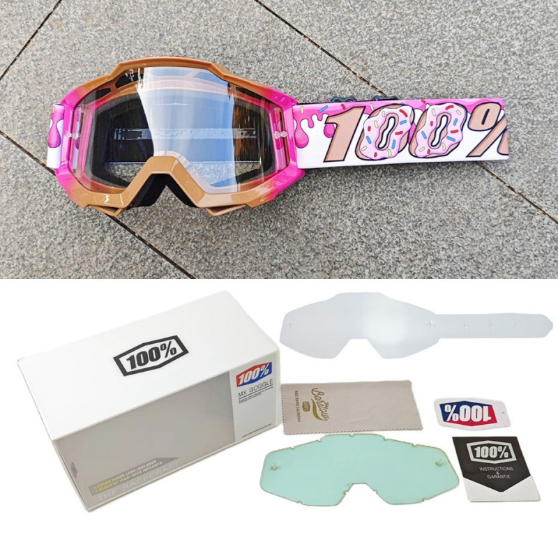 Sportiniai akiniai dviračių ir motociklų sportui, PC medžiaga, vėjo atsparūs, pilnas rėmas, unisex