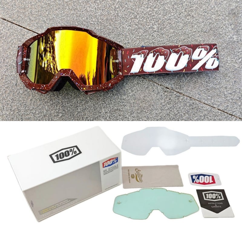 Sportiniai akiniai dviračių ir motociklų sportui, PC medžiaga, vėjo atsparūs, pilnas rėmas, unisex