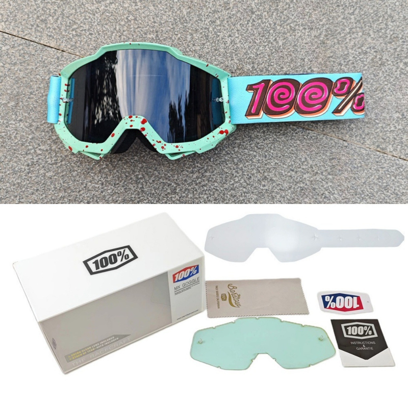 Sportiniai akiniai dviračių ir motociklų sportui, PC medžiaga, vėjo atsparūs, pilnas rėmas, unisex