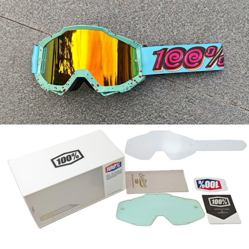 Sportiniai akiniai dviračių ir motociklų sportui, PC medžiaga, vėjo atsparūs, pilnas rėmas, unisex