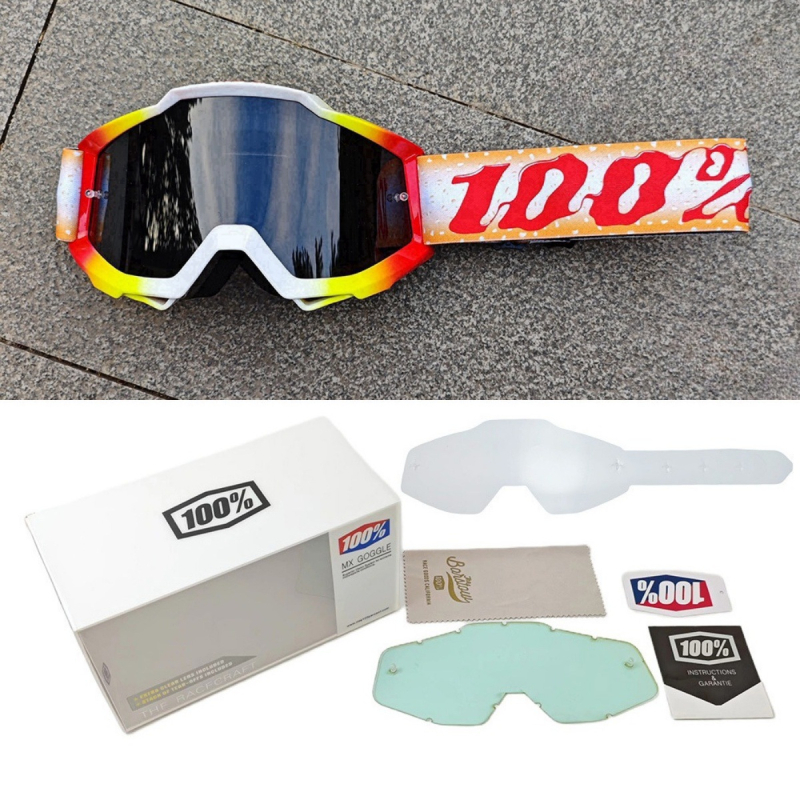 Sportiniai akiniai dviračių ir motociklų sportui, PC medžiaga, vėjo atsparūs, pilnas rėmas, unisex