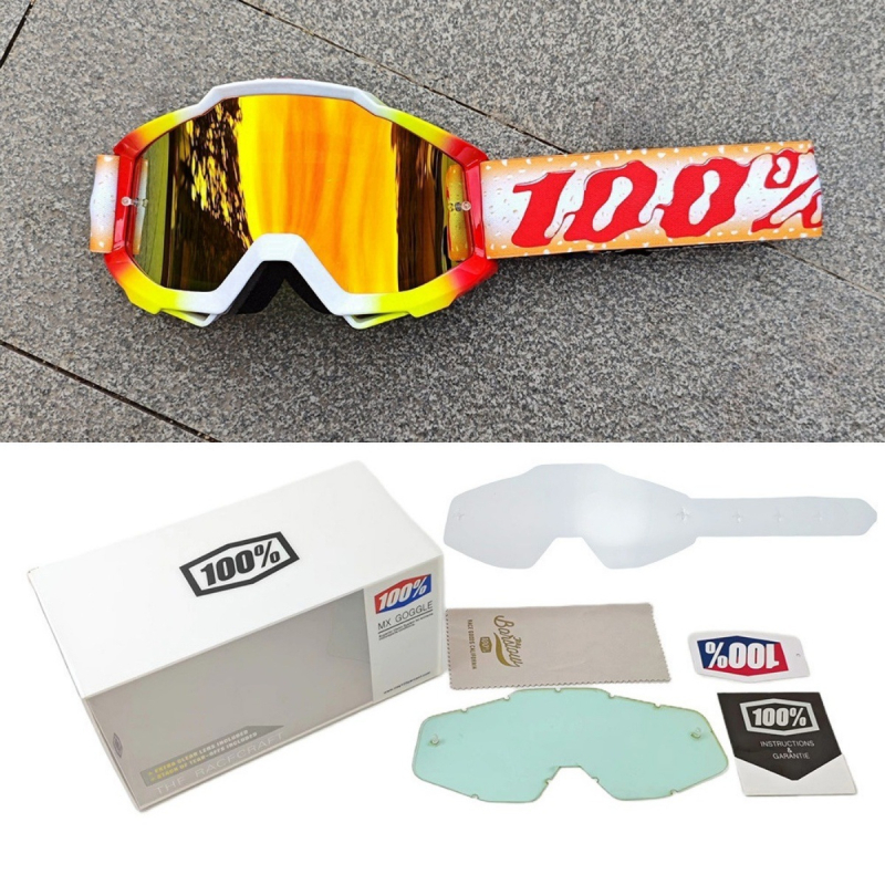 Sportiniai akiniai dviračių ir motociklų sportui, PC medžiaga, vėjo atsparūs, pilnas rėmas, unisex