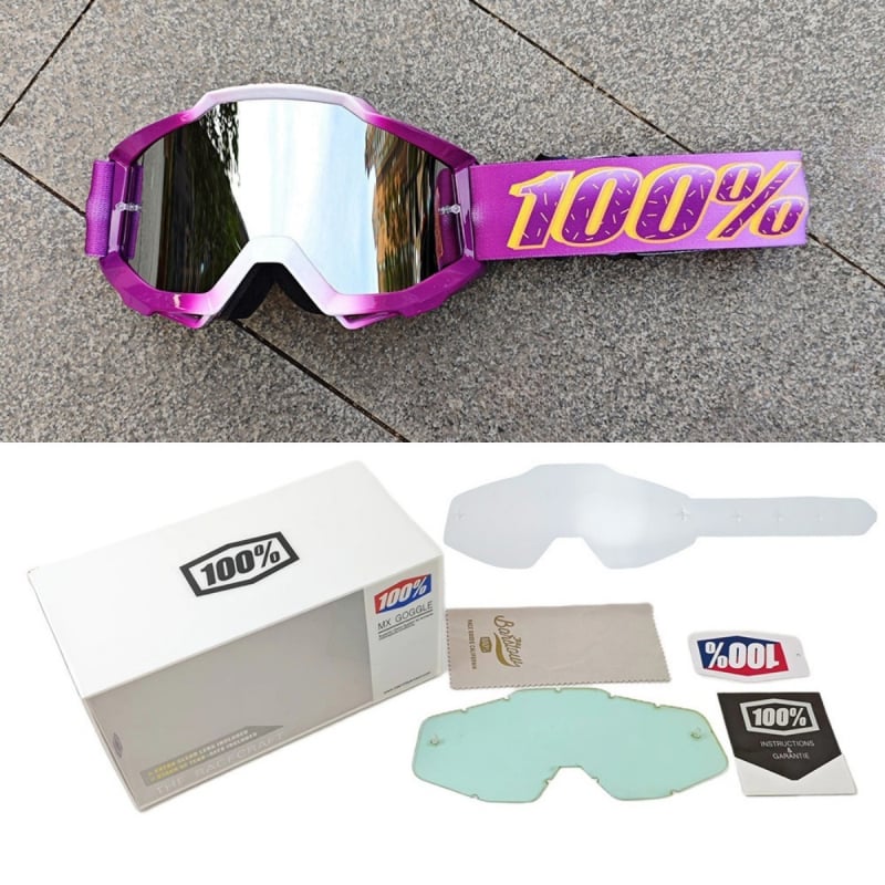 Sportiniai akiniai dviračių ir motociklų sportui, PC medžiaga, vėjo atsparūs, pilnas rėmas, unisex