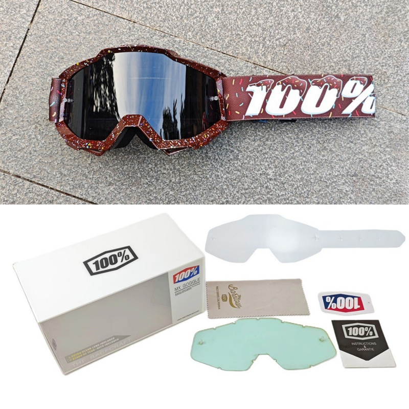 Sportiniai akiniai dviračių ir motociklų sportui, PC medžiaga, vėjo atsparūs, pilnas rėmas, unisex