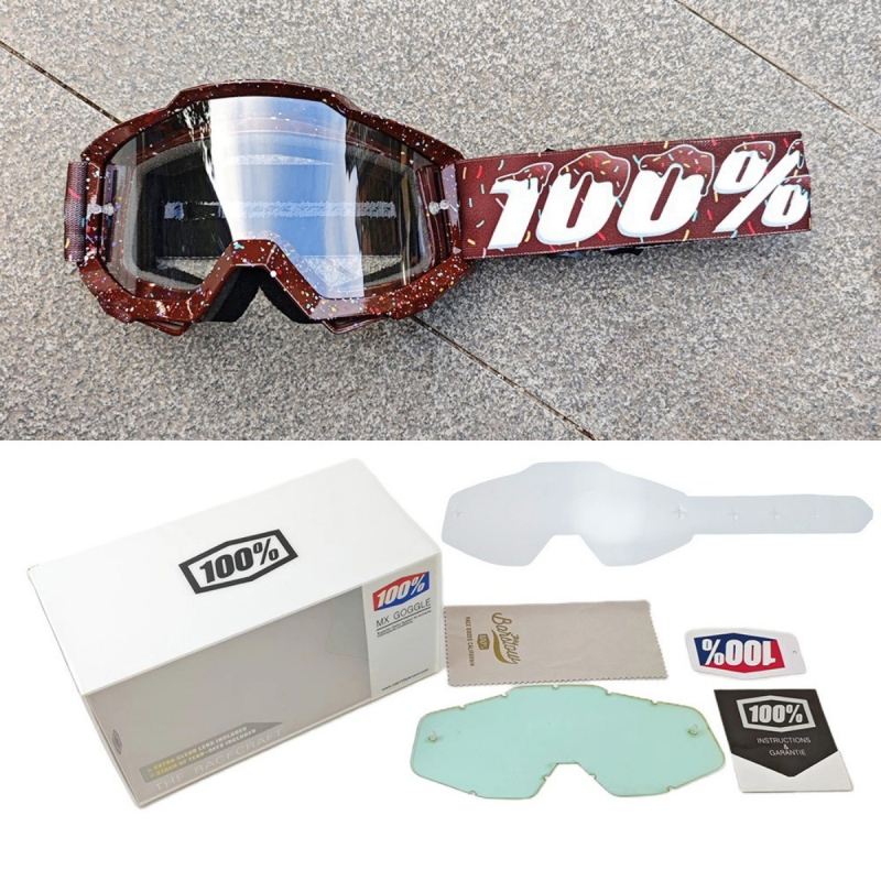 Sportiniai akiniai dviračių ir motociklų sportui, PC medžiaga, vėjo atsparūs, pilnas rėmas, unisex