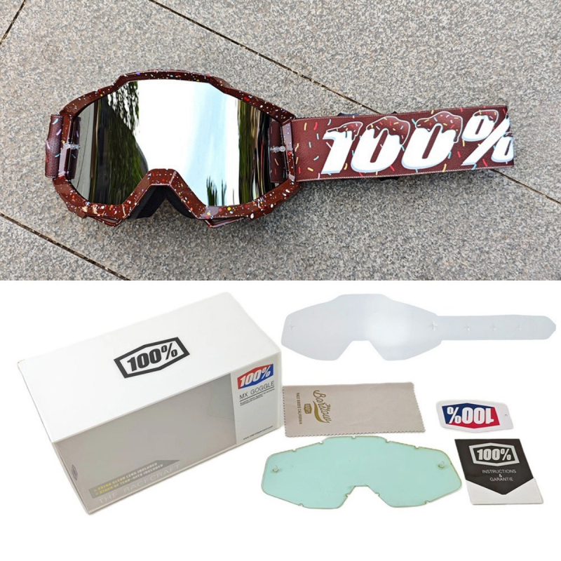 Sportiniai akiniai dviračių ir motociklų sportui, PC medžiaga, vėjo atsparūs, pilnas rėmas, unisex