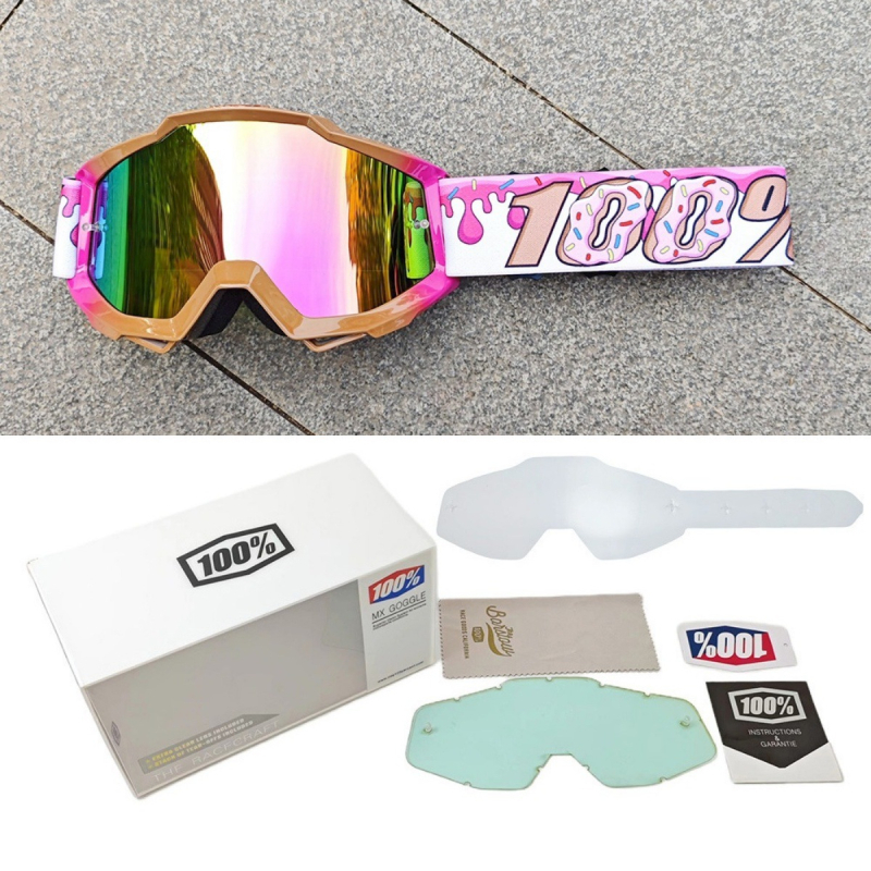 Sportiniai akiniai dviračių ir motociklų sportui, PC medžiaga, vėjo atsparūs, pilnas rėmas, unisex