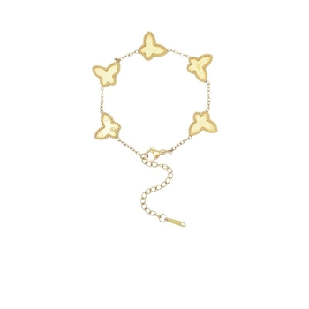 Гривна от неръждаема стомана с мотив пеперуда – Jiayue, DIY комплект за жени, електроплакиране; стил женски, литературно ретро