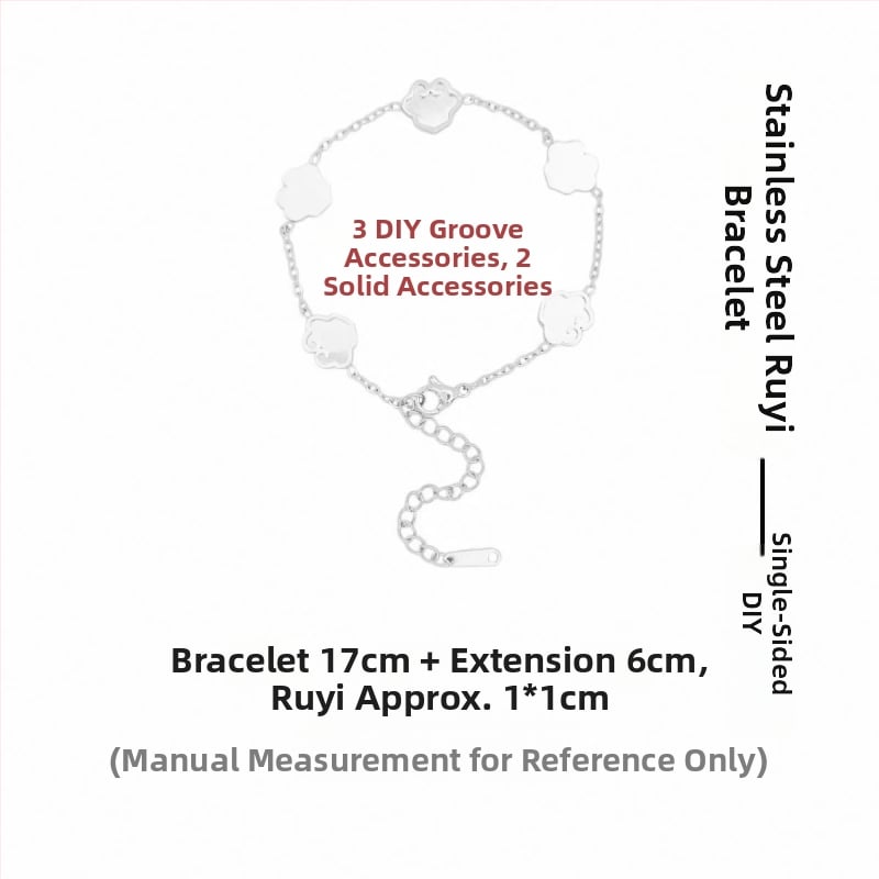 Гривна от неръждаема стомана с мотив пеперуда – Jiayue, DIY комплект за жени, електроплакиране; стил женски, литературно ретро