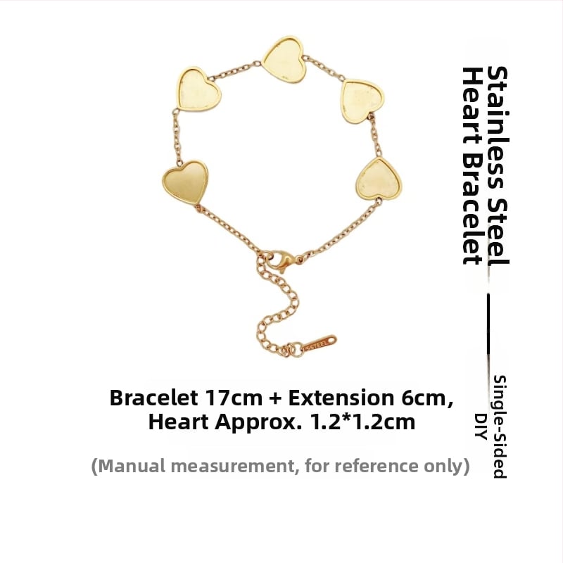 Гривна от неръждаема стомана с мотив пеперуда – Jiayue, DIY комплект за жени, електроплакиране; стил женски, литературно ретро