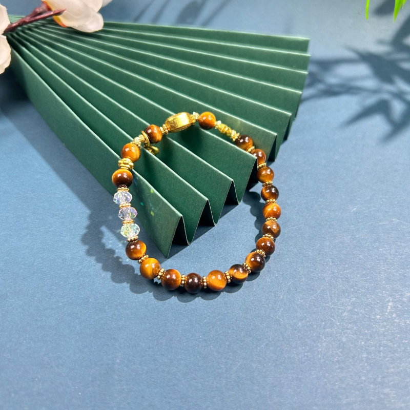 Гривна с кристални мъниста, ръчна изработка, корейски стил, геометричен дизайн, дамски аксесоар