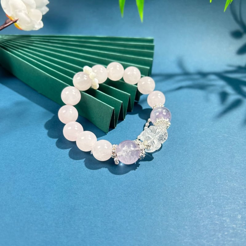 Гривна с кристални мъниста, ръчна изработка, корейски стил, геометричен дизайн, дамски аксесоар