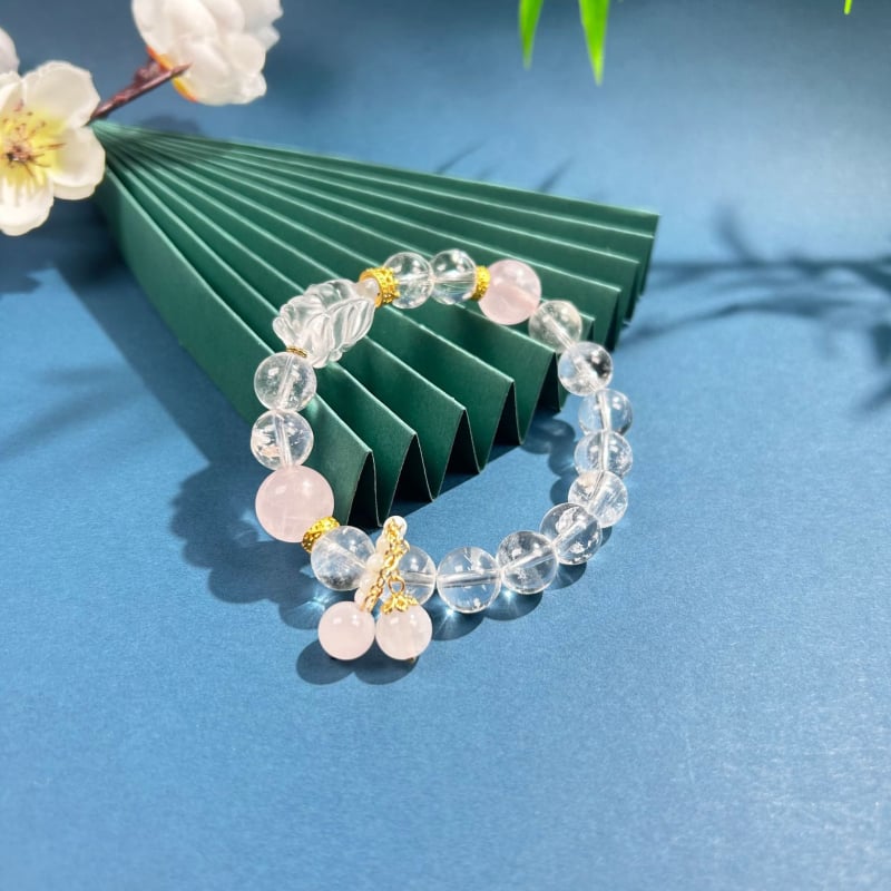 Гривна с кристални мъниста, ръчна изработка, корейски стил, геометричен дизайн, дамски аксесоар