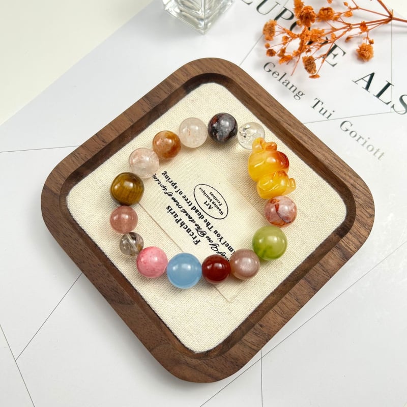 Гривна с кристални мъниста, ръчна изработка, корейски стил, геометричен дизайн, дамски аксесоар