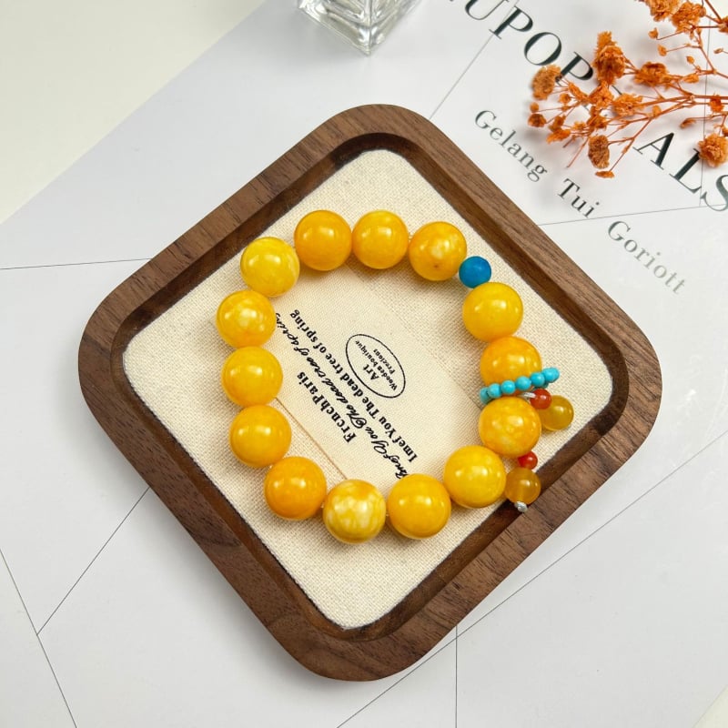 Гривна с кристални мъниста, ръчна изработка, корейски стил, геометричен дизайн, дамски аксесоар