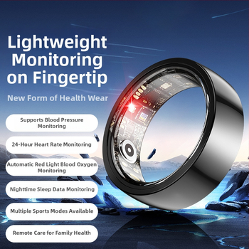 Έξυπνο δαχτυλίδι με παρακολούθηση καρδιακού παλμού, οξυγόνου αίματος, ύπνου και βημάτων – αδιάβροχο για κολύμβηση