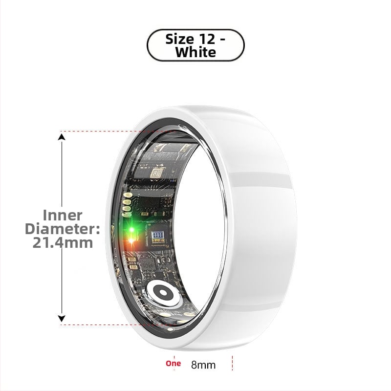 Έξυπνο δαχτυλίδι με παρακολούθηση καρδιακού παλμού, οξυγόνου αίματος, ύπνου και βημάτων – αδιάβροχο για κολύμβηση