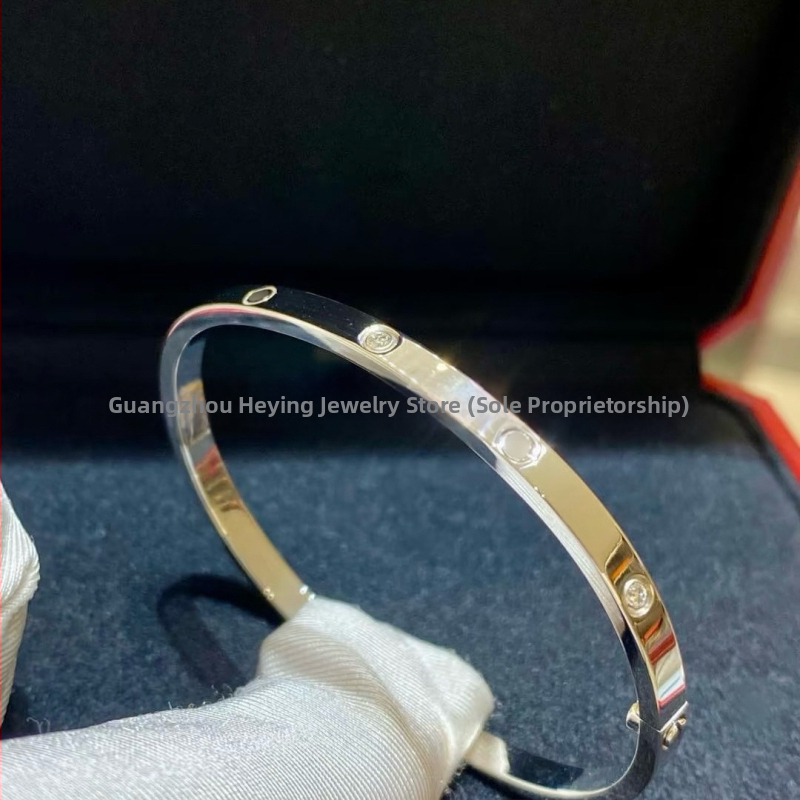 Meilės apyrankė iš vario lydinio, CNC aukštos versijos, elektroplakavimas, 18K danga, 2025 metų pavasaris, svoris 22 g