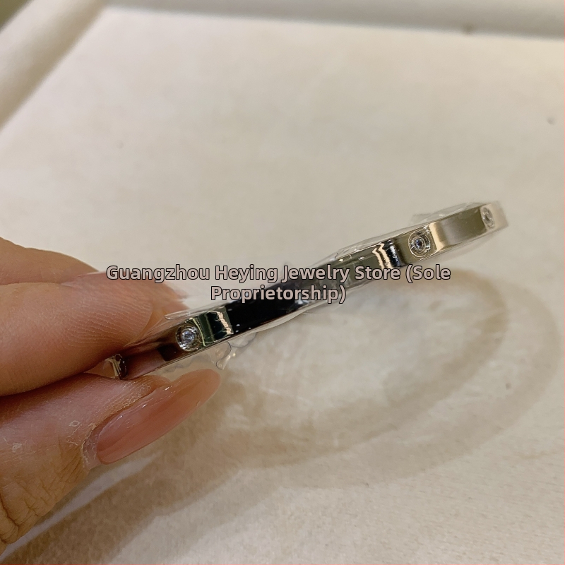 Meilės apyrankė iš vario lydinio, CNC aukštos versijos, elektroplakavimas, 18K danga, 2025 metų pavasaris, svoris 22 g