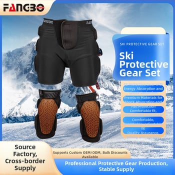 Slidžių apsaugos įranga: klubų ir kelių pagalvėlės, PU medžiaga, prekės ženklas FANGBO