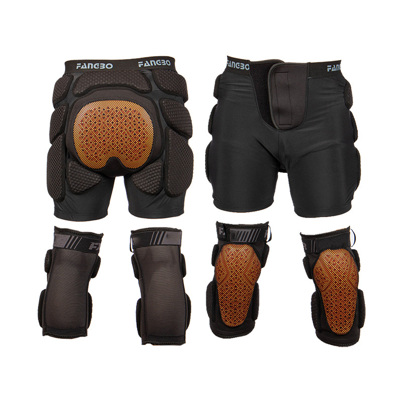 Slidžių apsaugos įranga: klubų ir kelių pagalvėlės, PU medžiaga, prekės ženklas FANGBO