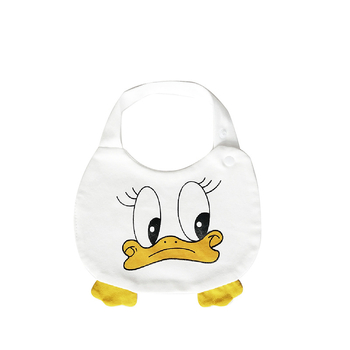 Bib pentru bebeluși din bumbac pur (>95%), absorbant, pentru nou-născuți până la 3 ani, modele animale și desene animate.