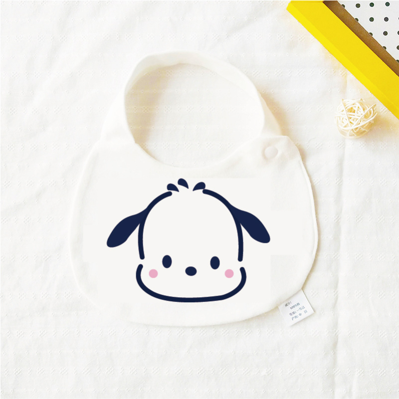Bib pentru bebeluși din bumbac pur (>95%), absorbant, pentru nou-născuți până la 3 ani, modele animale și desene animate.