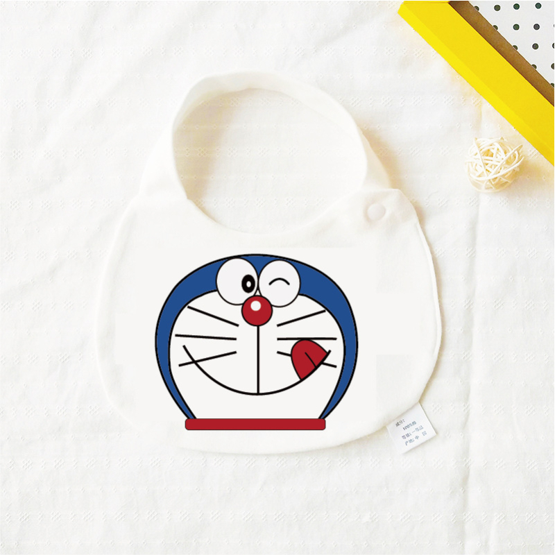 Bib pentru bebeluși din bumbac pur (>95%), absorbant, pentru nou-născuți până la 3 ani, modele animale și desene animate.