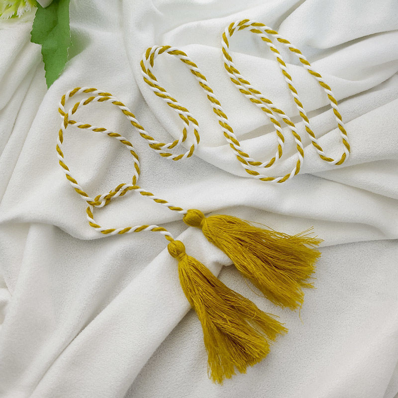 Medvilnės audinio dekoratyvinė liemens juosta, etninio stiliaus – suknelės aksesuaras (Medžiaga: Kita; Sezonas: Pavasaris; Stilius: Šiuolaikinis paprastumas; Panaudojimas: Laisvalaikio kelionės; Išleidimas: Žiema 2022)