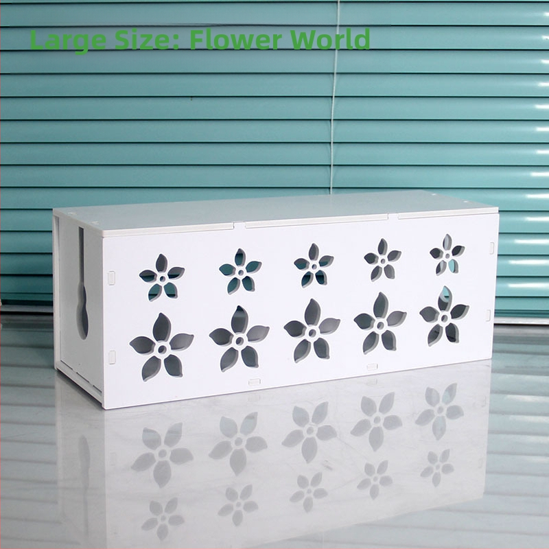 Plastikinė laidų organizavimo dėžutė įkrovikliams, modelis HfntdmCC, dulkių atsparus kabelių tvarkymas