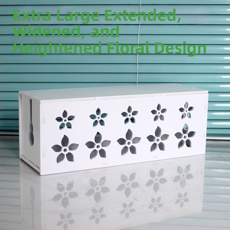 Plastikinė laidų organizavimo dėžutė įkrovikliams, modelis HfntdmCC, dulkių atsparus kabelių tvarkymas