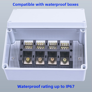 Kõrge võimsusega terminaliblokk 380V, 4 sisendi ja 16 väljundi, kolmesfaasiline neljajuhtmeline jaotussüsteem, 300A