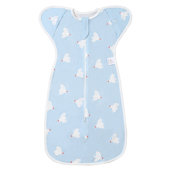 Naujagimių miego maišelis su swaddle stiliumi, bambukų pluoštas, vasara–pavasaris, ištempiamas, anti-startle ir anti-kick dizainas