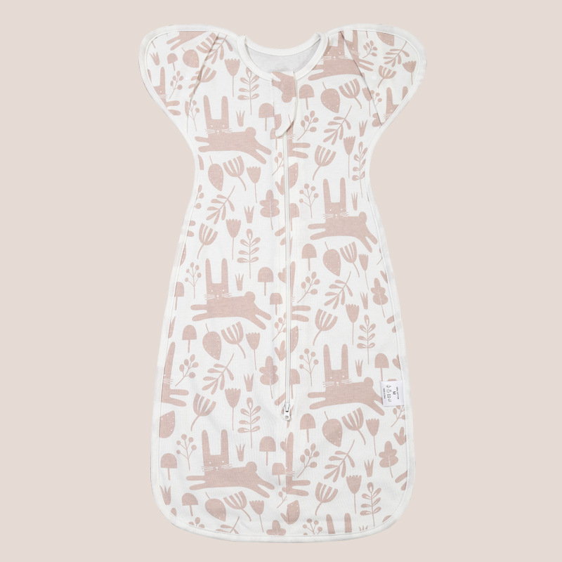 Naujagimių miego maišelis su swaddle stiliumi, bambukų pluoštas, vasara–pavasaris, ištempiamas, anti-startle ir anti-kick dizainas