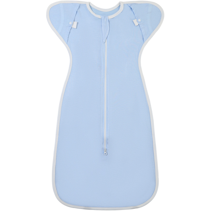 Naujagimių miego maišelis su swaddle stiliumi, bambukų pluoštas, vasara–pavasaris, ištempiamas, anti-startle ir anti-kick dizainas