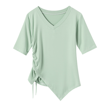 Moterų šiuolaikinio šokio viršutinis, Modal audinys 90%, tinkamas latino ir liaudies šokiams, suaugusioms moterims, vasara, pavasaris ir ruduo