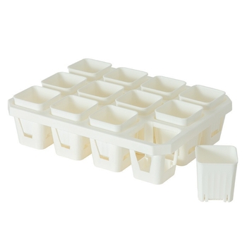 Stādīšanas palete ar turētāju, elpojoša, izturīga, no injekcijas liešanas plastmasas, ar 8/12/20/24 caurumiem