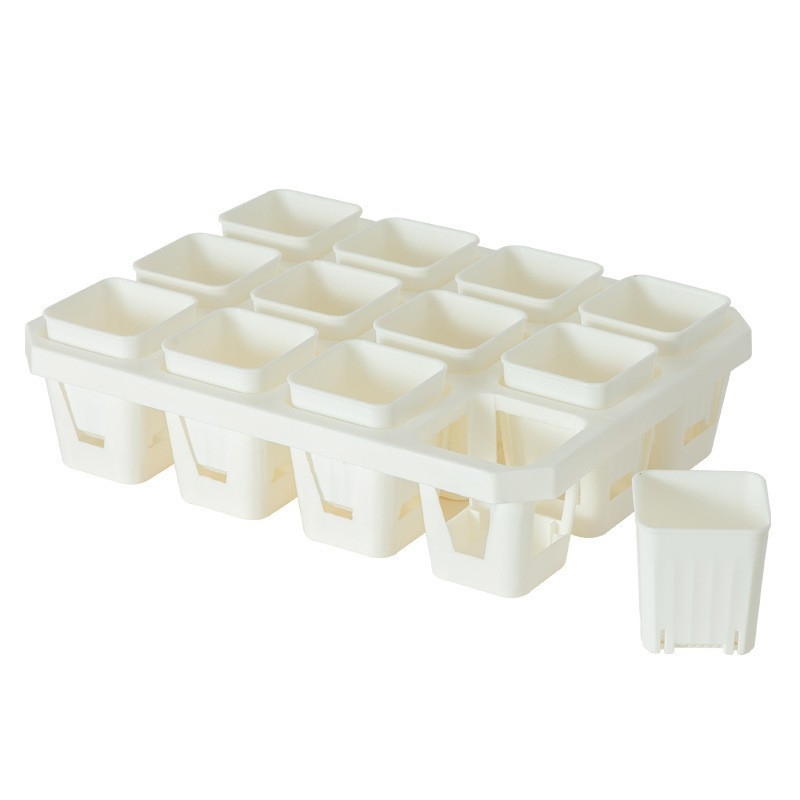 Stādīšanas palete ar turētāju, elpojoša, izturīga, no injekcijas liešanas plastmasas, ar 8/12/20/24 caurumiem