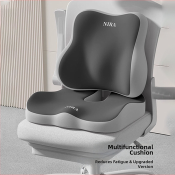 Sėdynės pagalvėlė iš atminties putų su juosmens parama, kvėpuojanti, universalus automobiliui ir biurui, visoms metų laikams, minimalistinis stilius