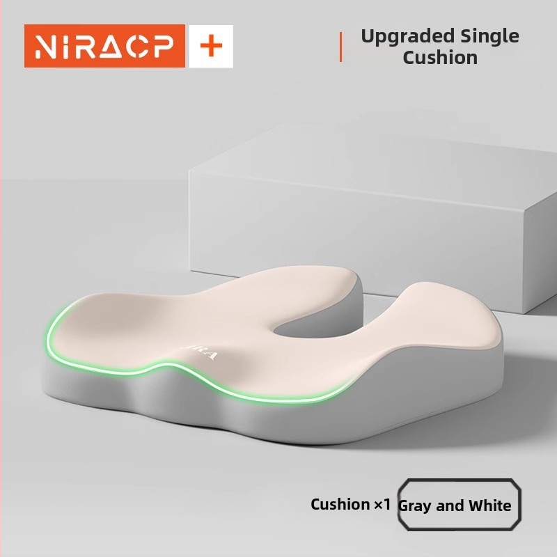 Sėdynės pagalvėlė iš atminties putų su juosmens parama, kvėpuojanti, universalus automobiliui ir biurui, visoms metų laikams, minimalistinis stilius