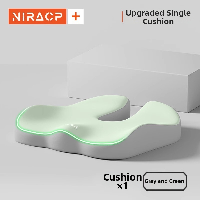 Sėdynės pagalvėlė iš atminties putų su juosmens parama, kvėpuojanti, universalus automobiliui ir biurui, visoms metų laikams, minimalistinis stilius