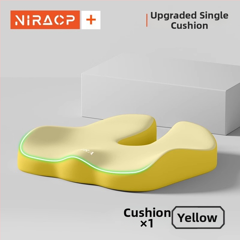 Sėdynės pagalvėlė iš atminties putų su juosmens parama, kvėpuojanti, universalus automobiliui ir biurui, visoms metų laikams, minimalistinis stilius