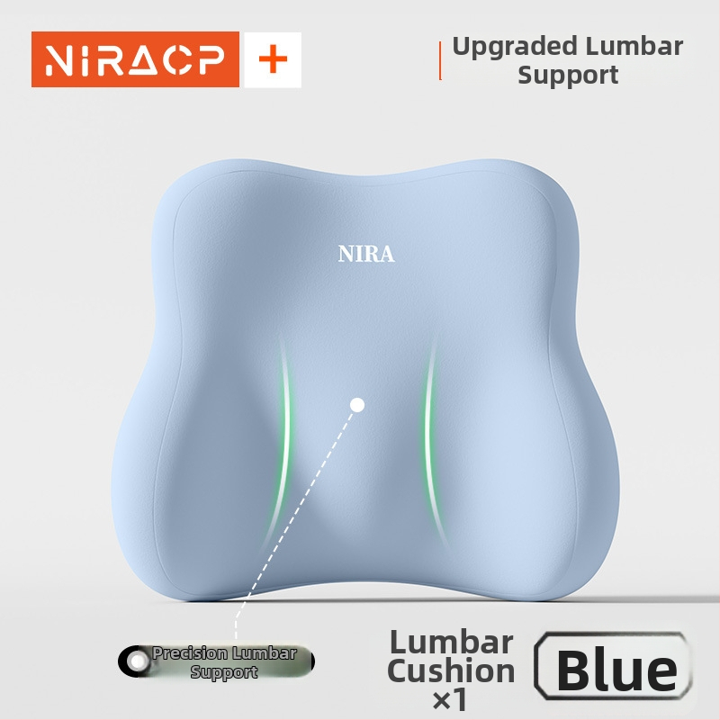Sėdynės pagalvėlė iš atminties putų su juosmens parama, kvėpuojanti, universalus automobiliui ir biurui, visoms metų laikams, minimalistinis stilius