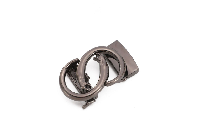 Vyrinis diržas su automatine sagtimi, stačiakampės formos lydinio sagtis, verslo stilius