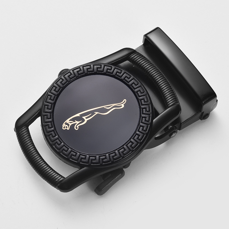 Vyrinis diržas su automatine sagtimi, stačiakampės formos lydinio sagtis, verslo stilius