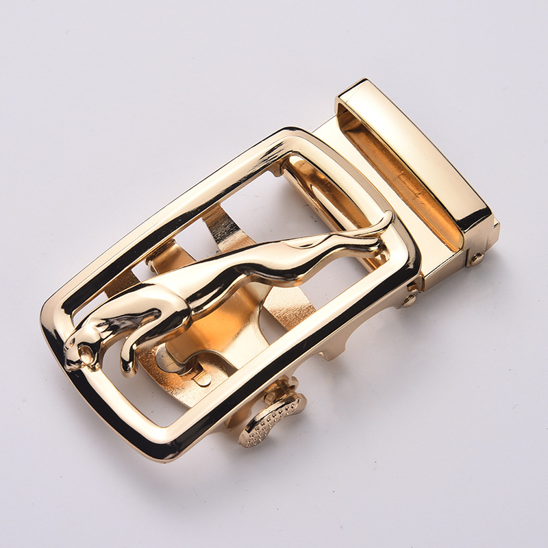 Vyrinis diržas su automatine sagtimi, stačiakampės formos lydinio sagtis, verslo stilius