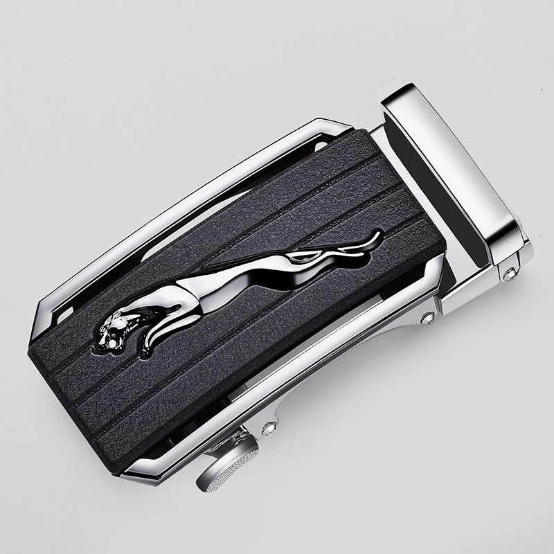 Vyrinis diržas su automatine sagtimi, stačiakampės formos lydinio sagtis, verslo stilius