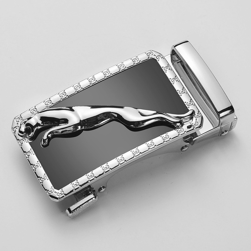 Vyrinis diržas su automatine sagtimi, stačiakampės formos lydinio sagtis, verslo stilius